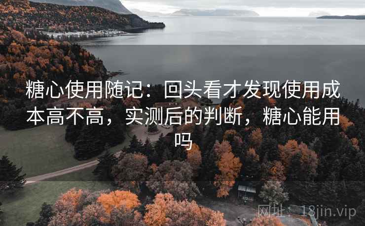 糖心使用随记:回头看才发现使用成本高不高,实测后的判断,糖心能用吗 糖心使用随记:回头看才发现使用成本高不高,实测后的判断,糖心能用吗