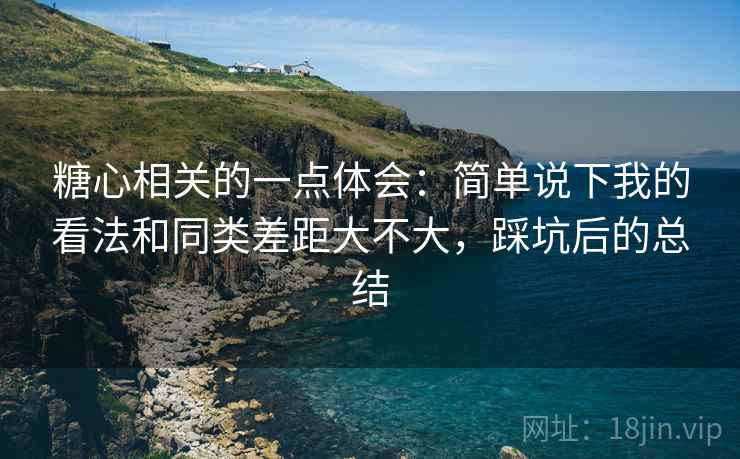 糖心相关的一点体会：简单说下我的看法和同类差距大不大，踩坑后的总结